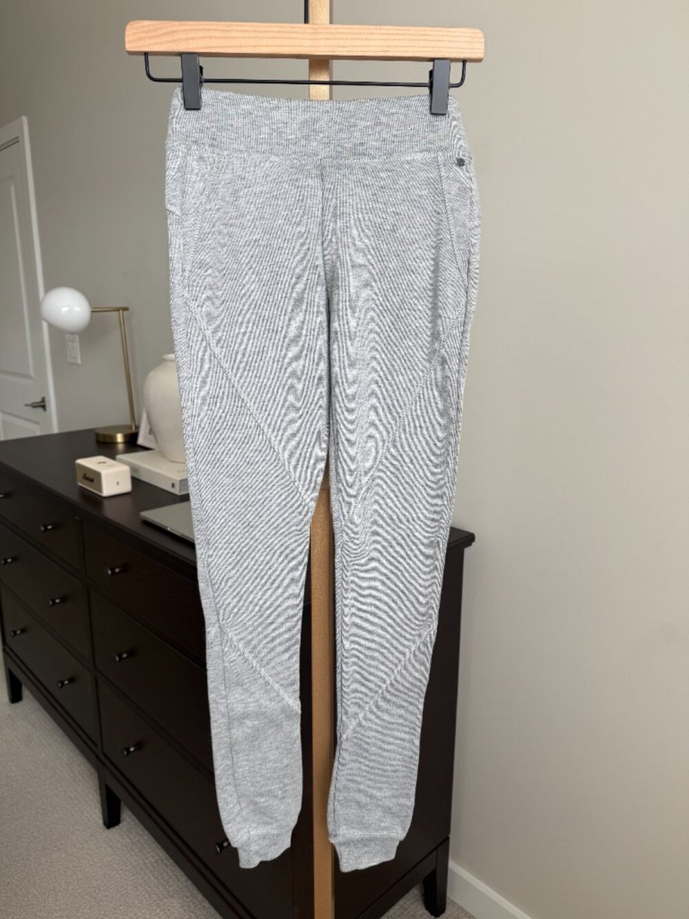 AMERICAN EAGLE Grey Marle Pull-On Leggings